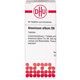 ARSENICUM ALBUM D 6 Tabletten 80 St – PZN 1758644 из немецкой аптеки