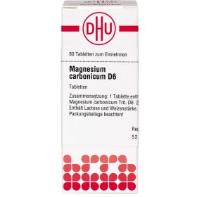 MAGNESIUM CARBONICUM D 6 Tabletten 80 St – PZN 1777699 из немецкой аптеки