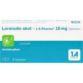 LORATADIN akut-1A Pharma Tabletten 7 St – PZN 1879098 из немецкой аптеки