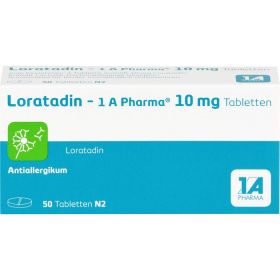 LORATADIN-1A Pharma Tabletten 50 St – PZN 1879112 из немецкой аптеки