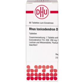 RHUS TOXICODENDRON D 30 Tabletten 80 St – PZN 2104904 из немецкой аптеки