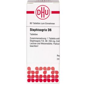 STAPHISAGRIA D 6 Tabletten 80 St – PZN 2106464 из немецкой аптеки