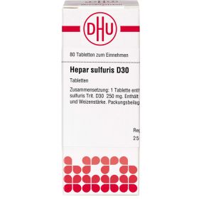 HEPAR SULFURIS D 30 Tabletten 80 St – PZN 2115546 из немецкой аптеки