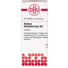 ACIDUM PHOSPHORICUM D 4 Tabletten 80 St – PZN 2119320 из немецкой аптеки