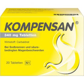 KOMPENSAN Tabletten 340 mg 20 St – PZN 2416609 из немецкой аптеки