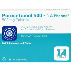 PARACETAMOL 500-1A Pharma Tabletten 20 St – PZN 2481587 из немецкой аптеки