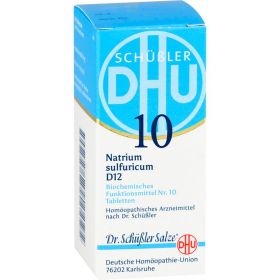 BIOCHEMIE DHU 10 Natrium sulfuricum D 12 Tabletten 200 St – PZN 2580898 из немецкой аптеки