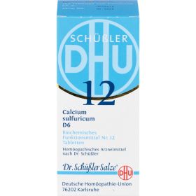 BIOCHEMIE DHU 12 Calcium sulfuricum D 6 Tabletten 200 St – PZN 2581053 из немецкой аптеки