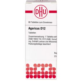 AGARICUS D 12 Tabletten 80 St – PZN 2624555 из немецкой аптеки