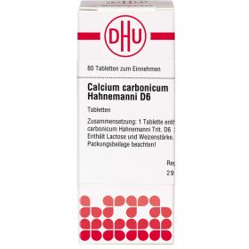 CALCIUM CARBONICUM Hahnemanni D 6 Tabletten 80 St – PZN 2815551 из немецкой аптеки