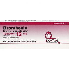 BROMHEXIN Krewel Meuselb.Tabletten 12mg 20 St – PZN 2859413 из немецкой аптеки