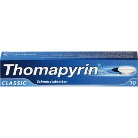 THOMAPYRIN CLASSIC Schmerztabletten 10 St – PZN 3046698 из немецкой аптеки