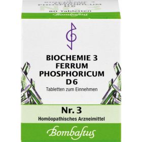 BIOCHEMIE 3 Ferrum phosphoricum D 6 Tabletten 80 St – PZN 3768204 из немецкой аптеки