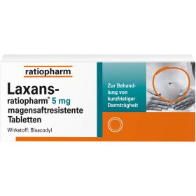 LAXANS-ratiopharm 5 mg magensaftres.Tabletten 30 St – PZN 3797915 из немецкой аптеки