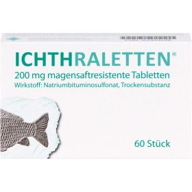 ICHTHRALETTEN magensaftresistente Tabletten 60 St – PZN 4303298 из немецкой аптеки
