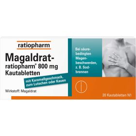MAGALDRAT-ratiopharm 800 mg Tabletten 50 St – PZN 4869887 из немецкой аптеки