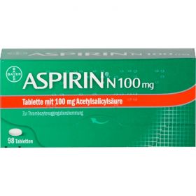 ASPIRIN N 100 mg Tabletten 98 St – PZN 5387239 из немецкой аптеки