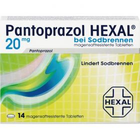 PANTOPRAZOL HEXAL b.Sodbrennen magensaftres.Tabl. 14 St – PZN 5523582 из немецкой аптеки
