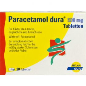 PARACETAMOL dura 500 mg Tabletten 20 St – PZN 6714539 из немецкой аптеки