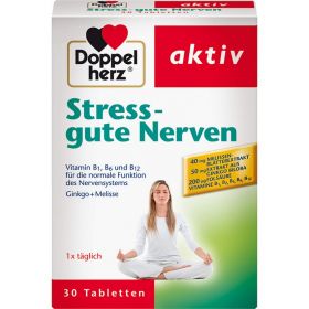 DOPPELHERZ Stress gute Nerven Tabletten 30 St – PZN 6826161 из немецкой аптеки