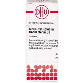 MERCURIUS SOLUBILIS Hahnemanni C 6 Tabletten 80 St – PZN 7174387 из немецкой аптеки