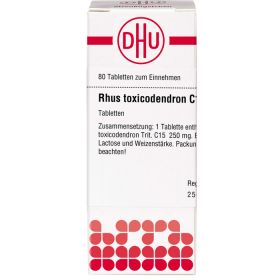 RHUS TOXICODENDRON C 15 Tabletten 80 St – PZN 7178965 из немецкой аптеки