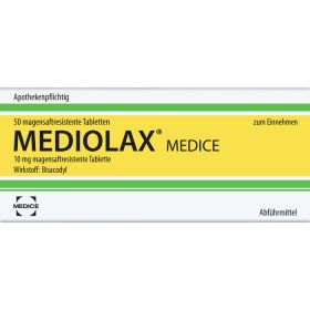 MEDIOLAX Medice magensaftresistente Tabletten 50 St – PZN 7774041 из немецкой аптеки