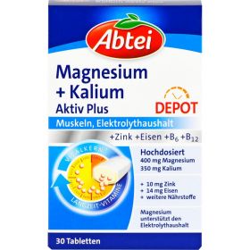 ABTEI Magnesium+Kalium Depot Tabletten 30 St – PZN 8878067 из немецкой аптеки
