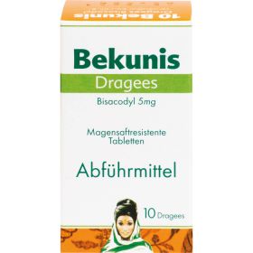 BEKUNIS Dragees Bisacodyl 5 mg magensaftres.Tabl. 10 St – PZN 8892506 из немецкой аптеки