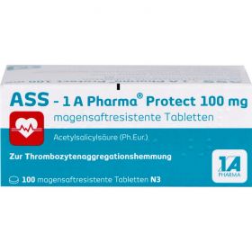ASS-1A Pharma Protect 100 mg magensaftr.Tabletten 100 St – PZN 10409931 из немецкой аптеки
