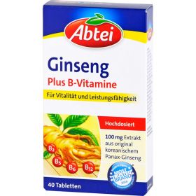 ABTEI Ginseng Plus B-Vitamine Tabletten 40 St – PZN 10626930 из немецкой аптеки