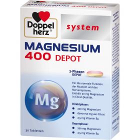 DOPPELHERZ Magnesium 400 Depot system Tabletten 30 St – PZN 11034864 из немецкой аптеки