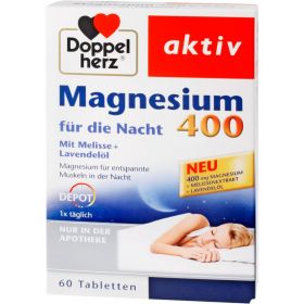 DOPPELHERZ Magnesium 400 fr die Nacht Tabletten 60 St – PZN 11119879 из немецкой аптеки