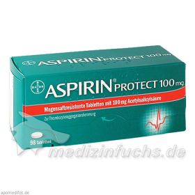 Aspirin protect 100mg, 98 ST – PZN 6706155 из немецкой аптеки