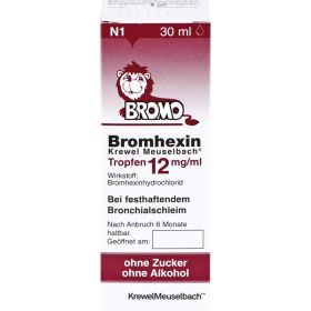 BROMHEXIN Krewel Meuselb.Tropfen 12mg/ml 30 ml – PZN 620441 из немецкой аптеки