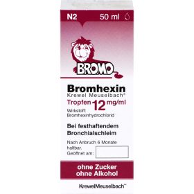 BROMHEXIN Krewel Meuselb.Tropfen 12mg/ml 50 ml – PZN 620458 из немецкой аптеки