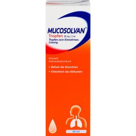 MUCOSOLVAN Tropfen 30 mg/2 ml 50 ml – PZN 743474 из немецкой аптеки