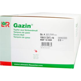 GAZIN Tupfer eigr.steril 2+3 Schutzr.o.RK 100 St – PZN 1232209 из немецкой аптеки