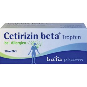 CETIRIZIN beta Tropfen zum Einnehmen 10 ml – PZN 2451089 из немецкой аптеки