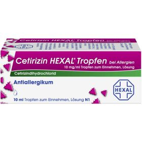 CETIRIZIN HEXAL Tropfen bei Allergien 10 ml – PZN 2579607 из немецкой аптеки