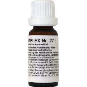 REGENAPLEX Nr.27 a Tropfen 15 ml – PZN 2642263 из немецкой аптеки