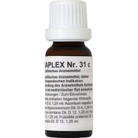 REGENAPLEX Nr.31 c Tropfen 15 ml – PZN 2642369 из немецкой аптеки