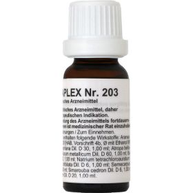 REGENAPLEX Nr.203 Tropfen 15 ml – PZN 2643794 из немецкой аптеки