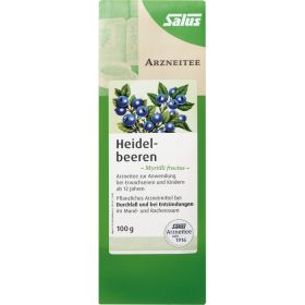 HEIDELBEEREN ARZNEITEE Myrtilli fructus Bio Salus 100 g – PZN 3424930 из немецкой аптеки