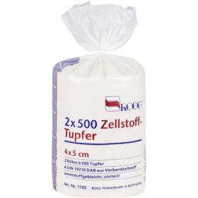 ROGG ZELLSTOFF Tupfer 4x5 cm 2X500 St – PZN 3438837 из немецкой аптеки