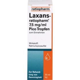 LAXANS-ratiopharm 7,5 mg/ml Pico Tropfen 30 ml – PZN 4687790 из немецкой аптеки