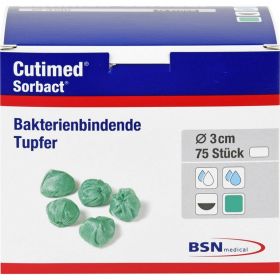 CUTIMED Sorbact Tupfer walnussgro 75 St – PZN 7351814 из немецкой аптеки