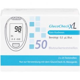 GLUCO CHECK XL Blutzuckerteststreifen 50 St – PZN 7543519 из немецкой аптеки