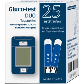 GLUCO TEST DUO Teststreifen 25 St – PZN 11563924 из немецкой аптеки