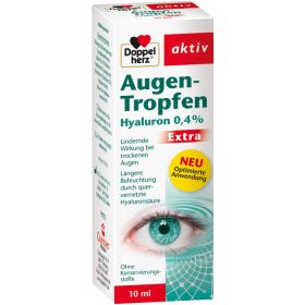 DOPPELHERZ Augen-Tropfen Hyaluron 0,4% Extra 10 ml – PZN 13425273 из немецкой аптеки
